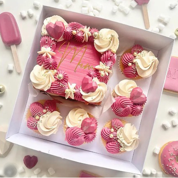 Cupcake Dessert Wrapper Box with Clear Window - 5 Pack