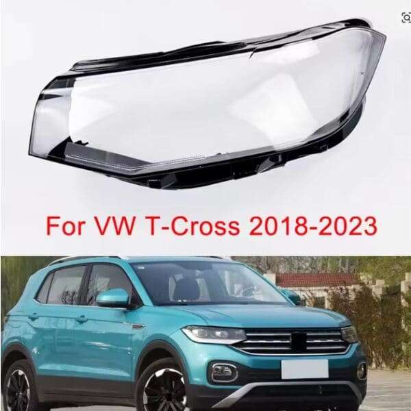 Headlight Replacement Lens For VW T-Cross 18-23 - Left Side
