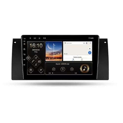 9Inch Android GPS Navigation System with Apple CarPlay  Compatible with BMW E39 M5, X5 (E53), E38