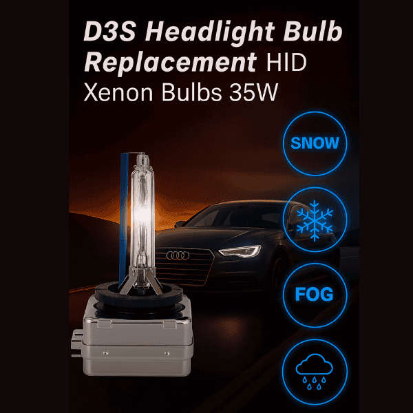 D3S Headlight Bulb Replacement HID Xenon Bulbs 35W 6000K