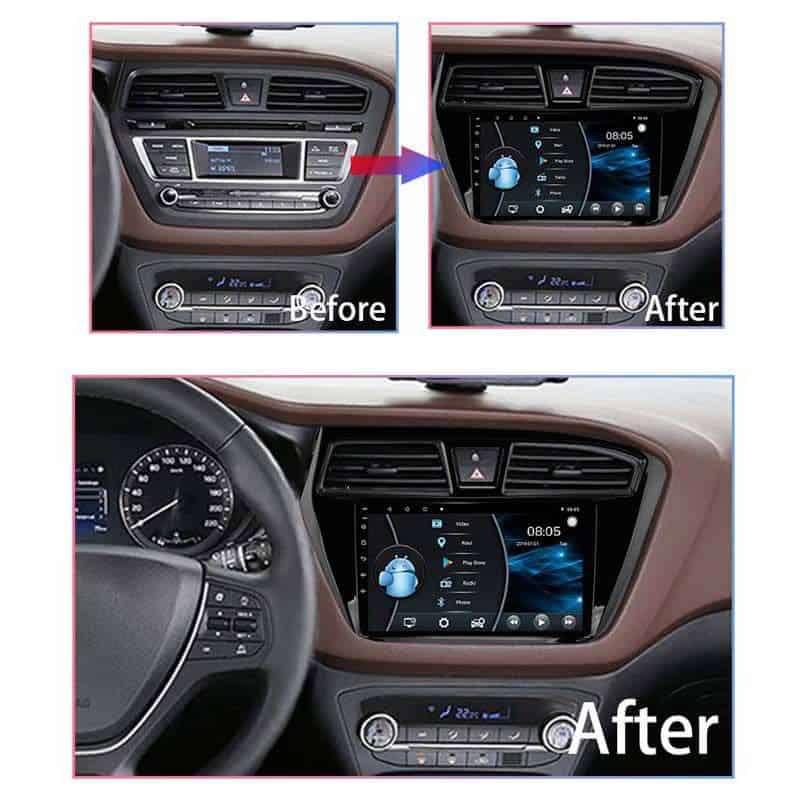 Hyundai i20 15-17 Android 9" Navigation Multimedia with CarPlay/AndroidAuto