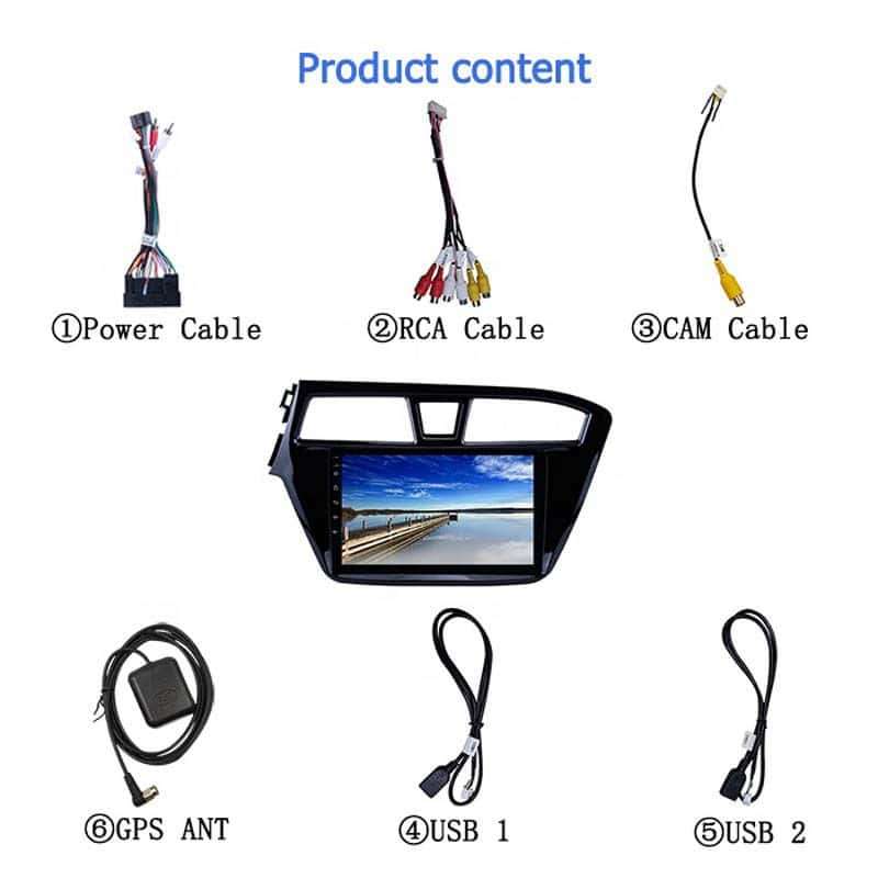 Hyundai i20 15-17 Android 9" Navigation Multimedia with CarPlay/AndroidAuto