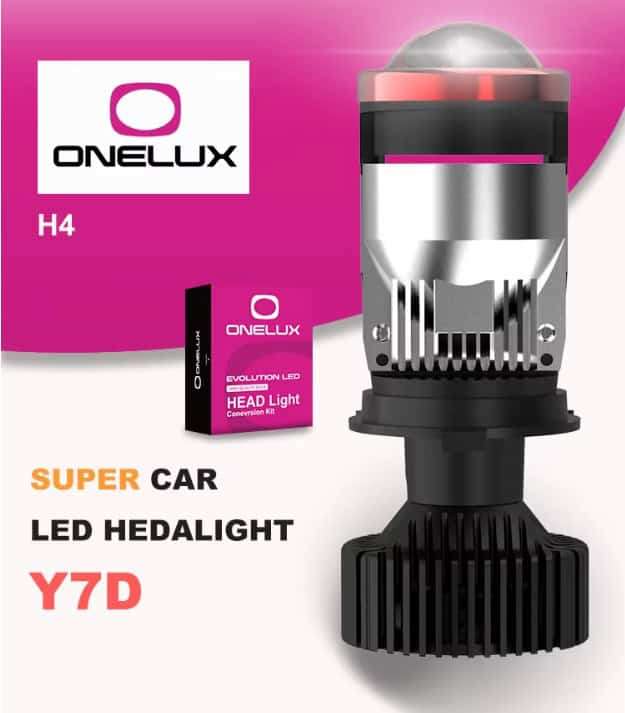 H4 3D Mini Condenser Lens Car Led Bulb Projector Headlight for Car
