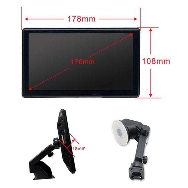 Universal 7 Inch Android Navigation Touch Unit With Android Auto/Car Play