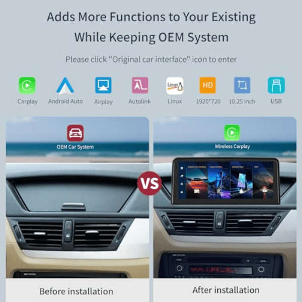 BMW X1 E84  Android Nav Touch Screen with Carplay/Android Auto