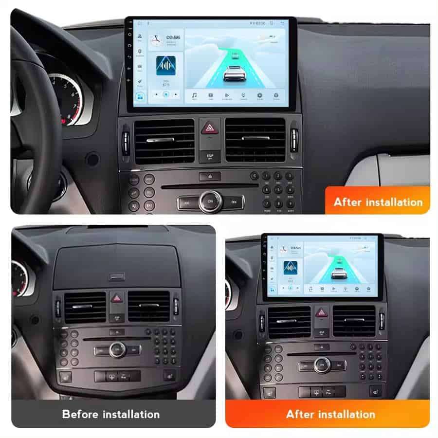 Android 14 Multimedia Head Unit for Mercedes-Benz C-Class W204 (20072011)