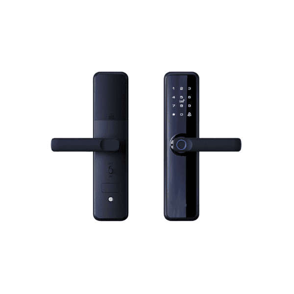Smart Biometric Door Lock 2024 Model - Black Left