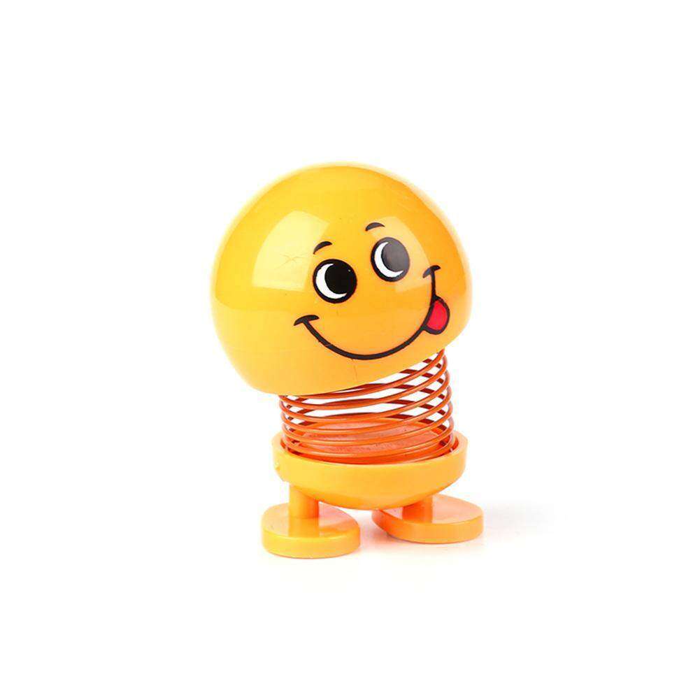 Emoji Spring Shaking Head Car Ornament Figure Dashboard Decoration Indoor Bounce Toy Doll Accessorie