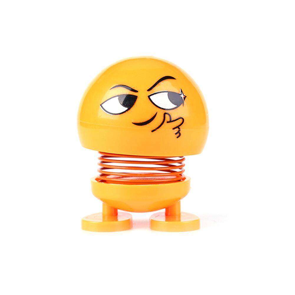 Emoji Spring Shaking Head Car Ornament Figure Dashboard Decoration Indoor Bounce Toy Doll Accessorie