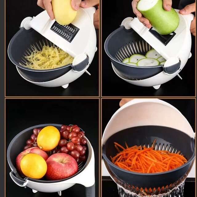 Wet Basket Vegetable Cutter Multi-functional Vegetables Chopper