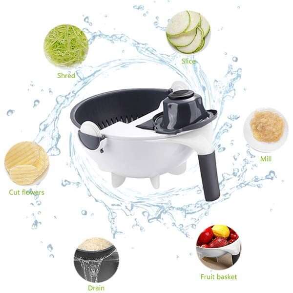 Wet Basket Vegetable Cutter Multi-functional Vegetables Chopper