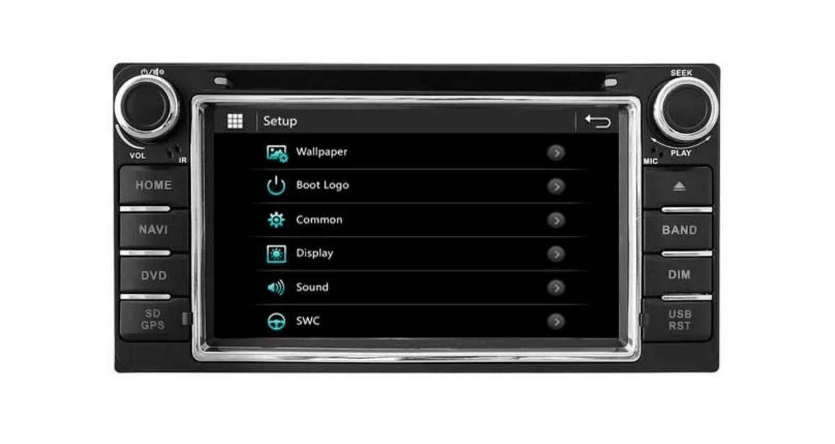 Toyota Hilux Fortuner GPS Black Face Radio