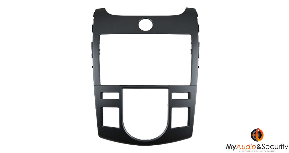 Kia Forte Auto AC Silver 2Din Fascia Trimplate 2009