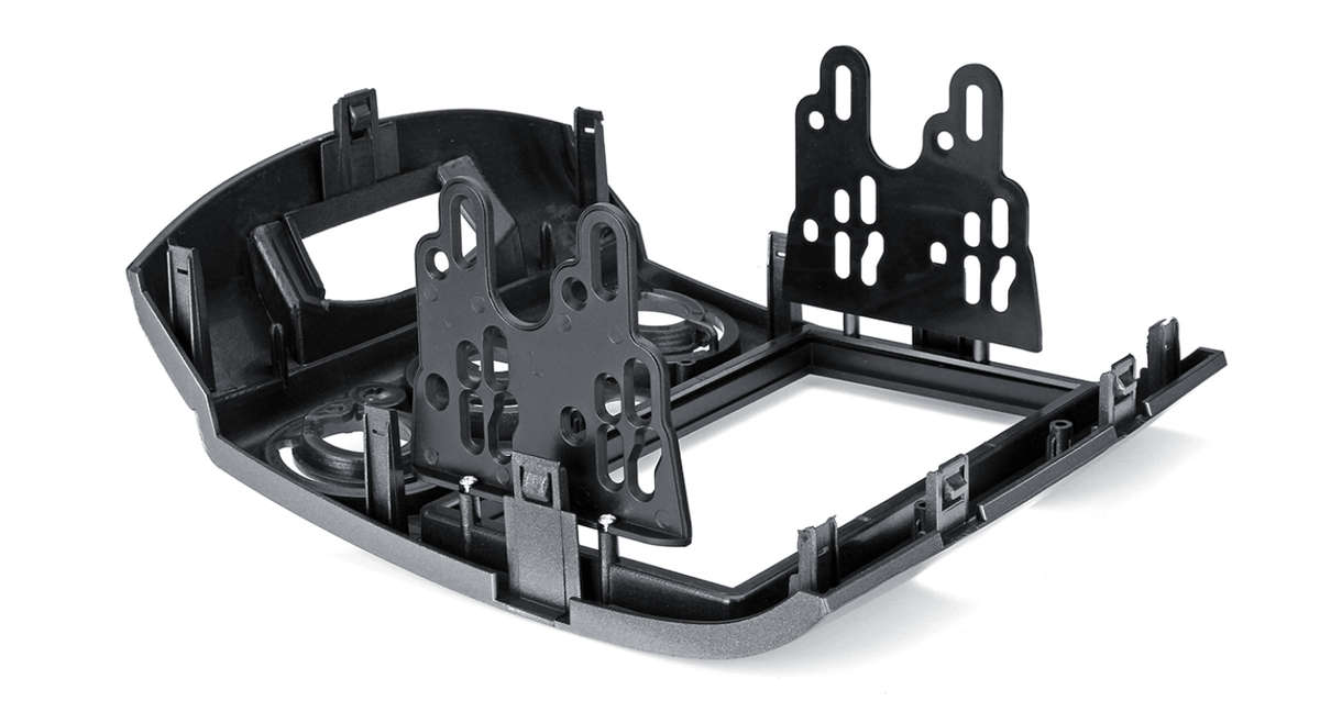 Mazda BT50 2Din Silver Trimplate