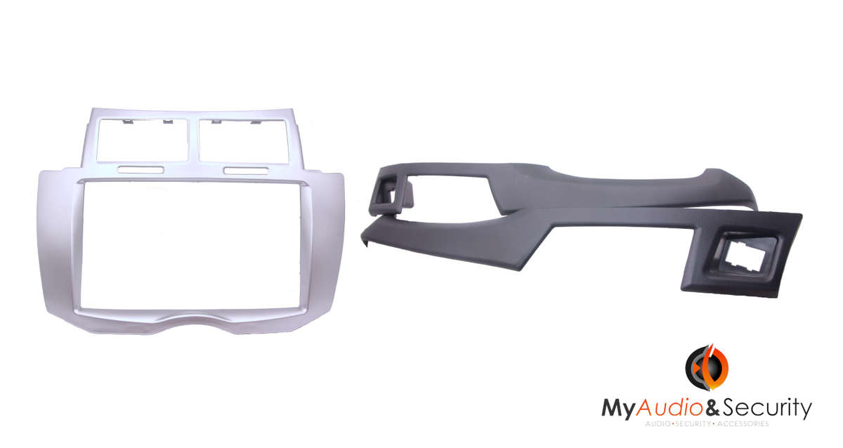 Toyota Yaris Silver 2Din Trimplate