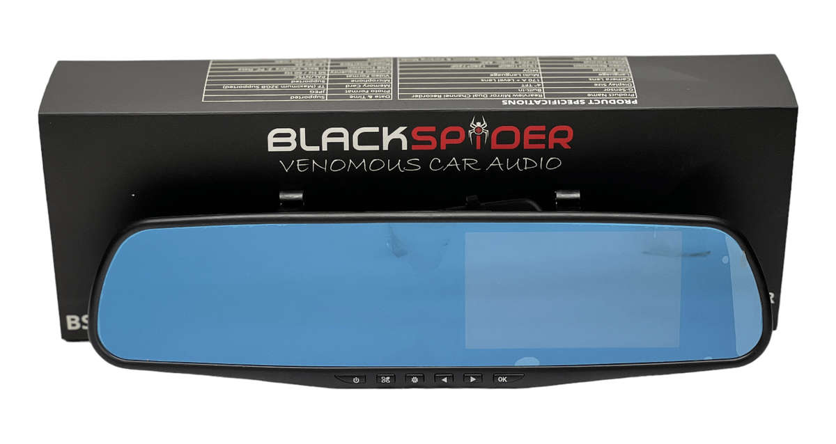 Blackspider BS604DVR Rearview Mirror With Dvr And Rear Camera