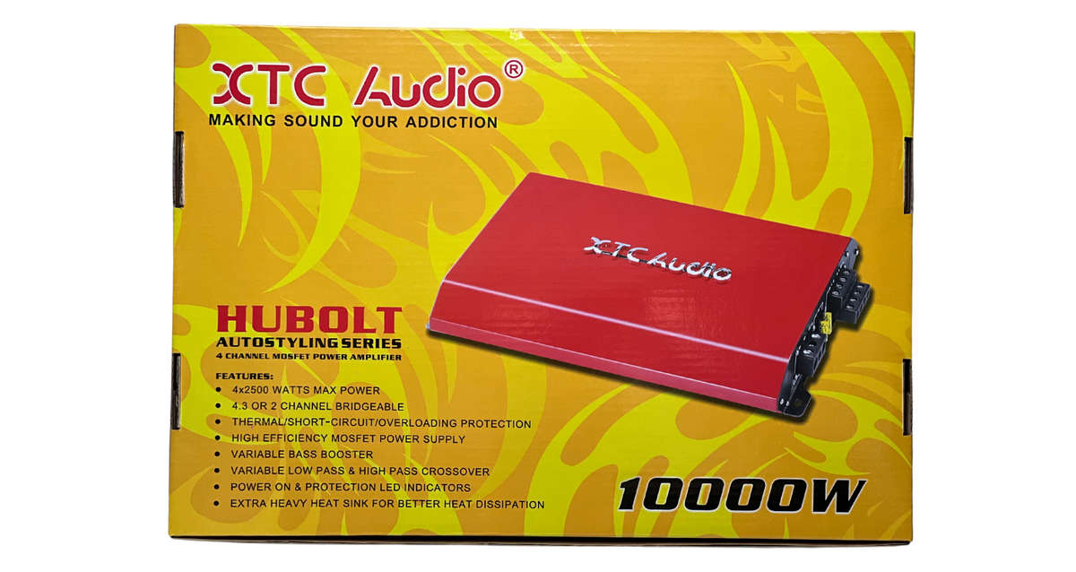 XTC Hubolt 10000W 4 Channel Amplifier