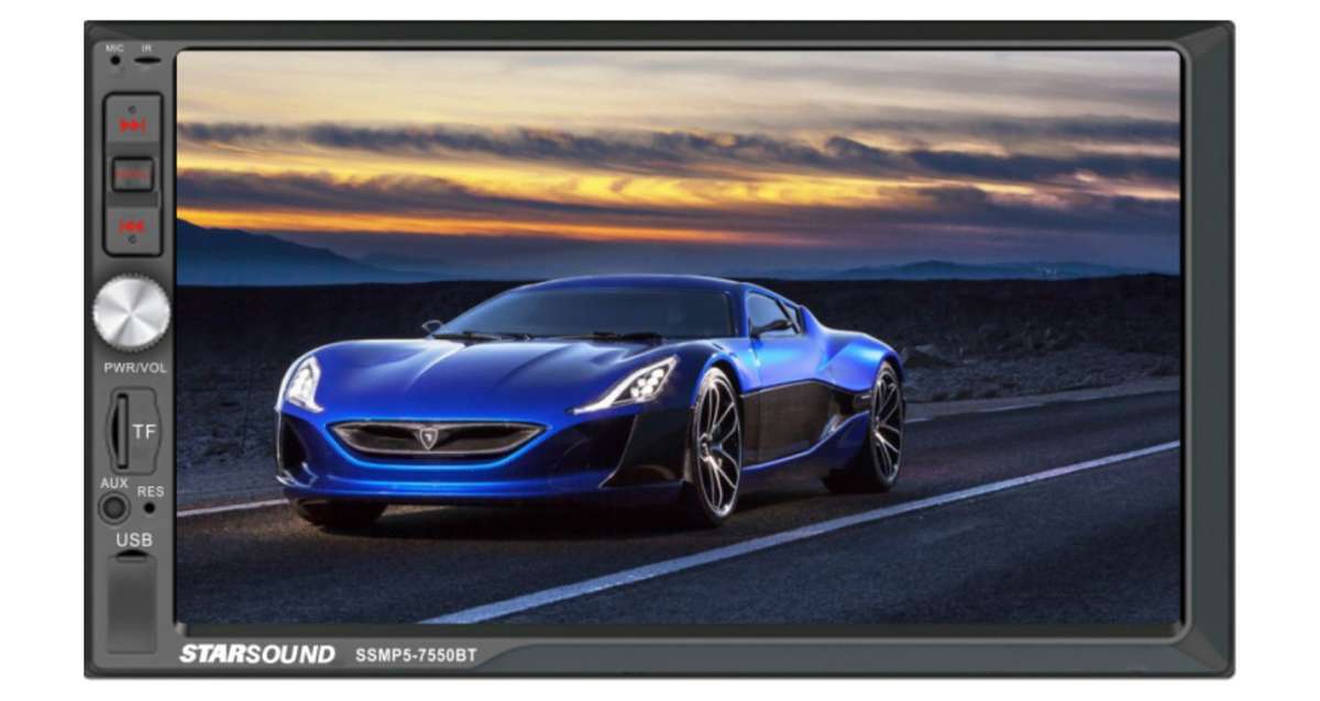 Starsound SSMP5-7550BT 7" MP5 D/Din Radio
