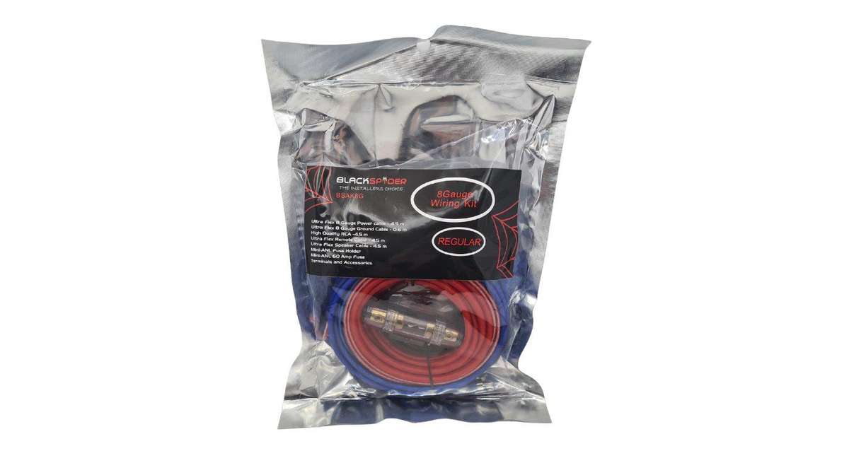 Blackspider BSAK8G 8 Gauge Amp Kit