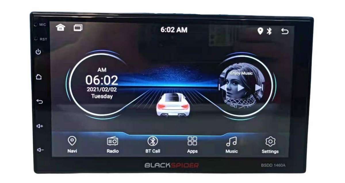 Blackspider BSDD1460A 2Din Wireless Apple CarPlay Android Auto Radio