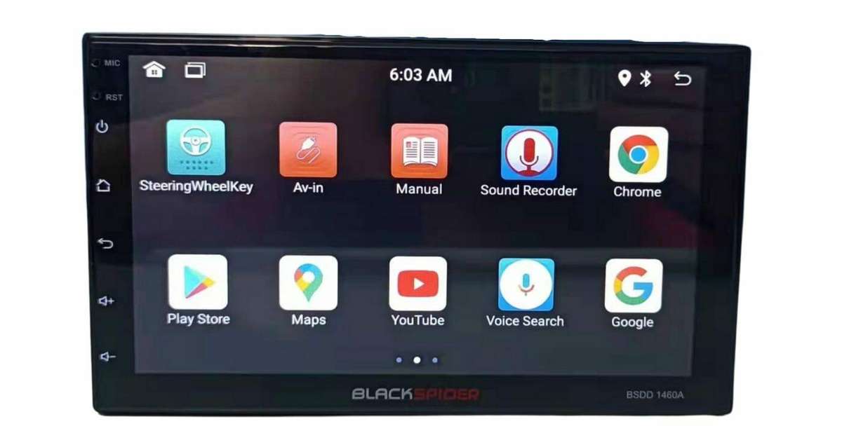 Blackspider BSDD1460A 2Din Wireless Apple CarPlay Android Auto Radio