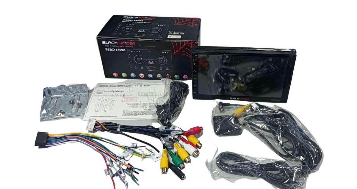 Blackspider BSDD1460A 2Din Wireless Apple CarPlay Android Auto Radio
