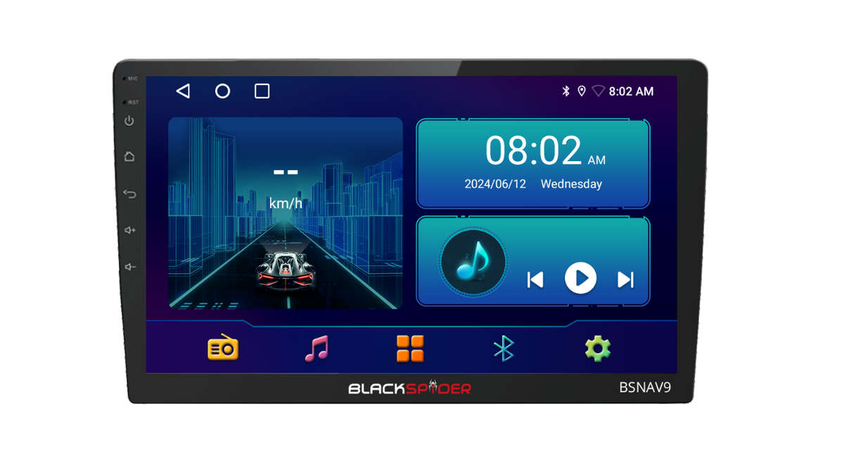 BlackSpider BSNAV9 Apple Carplay Android Auto Radio
