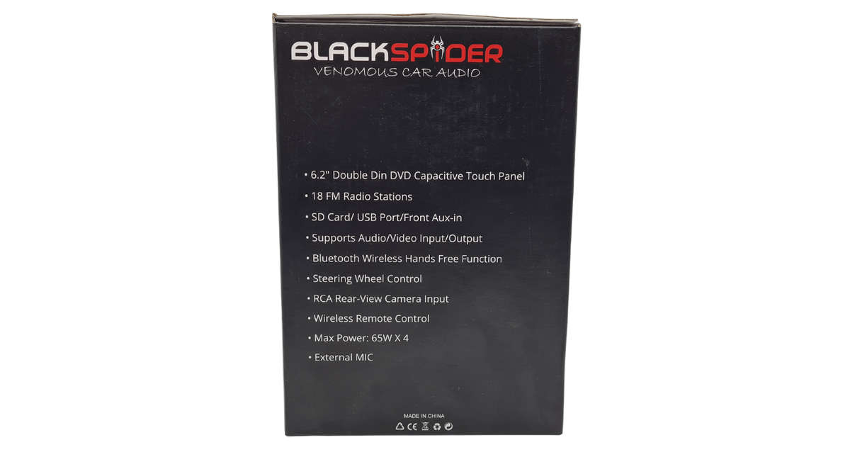 Blackspider BSDD2630DVD 2Din CD DVD BT AUX Radio