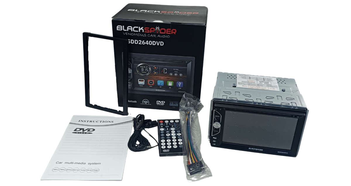 Blackspider BSDD2640DVD 2Din CD DVD BT AUX USB Radio