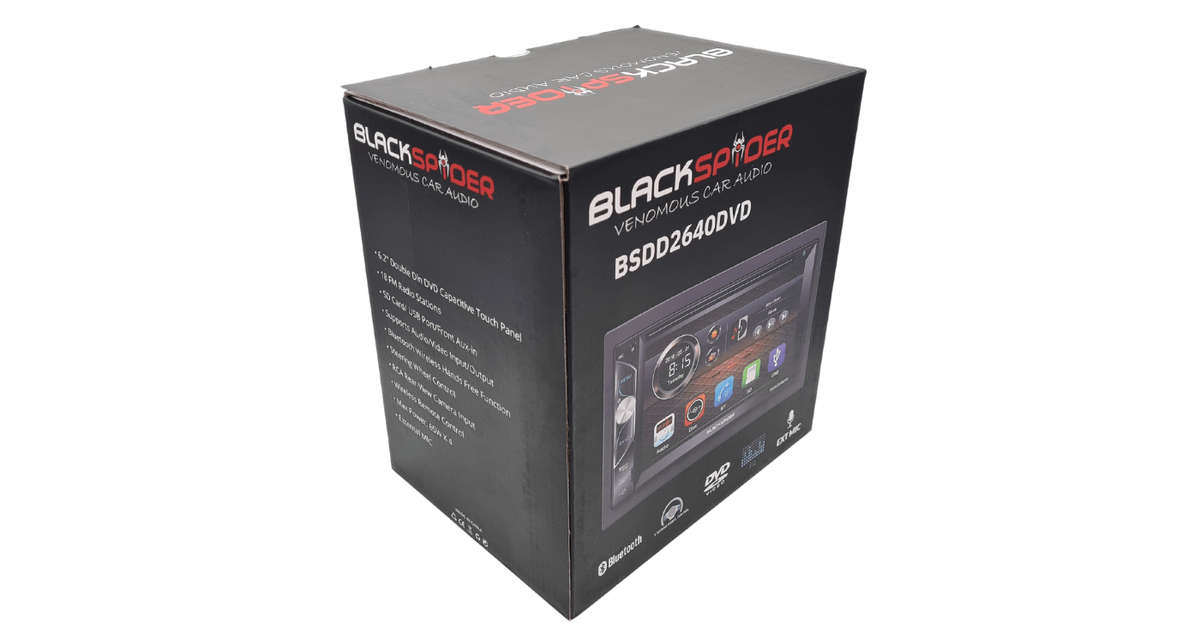 Blackspider BSDD2640DVD 2Din CD DVD BT AUX USB Radio