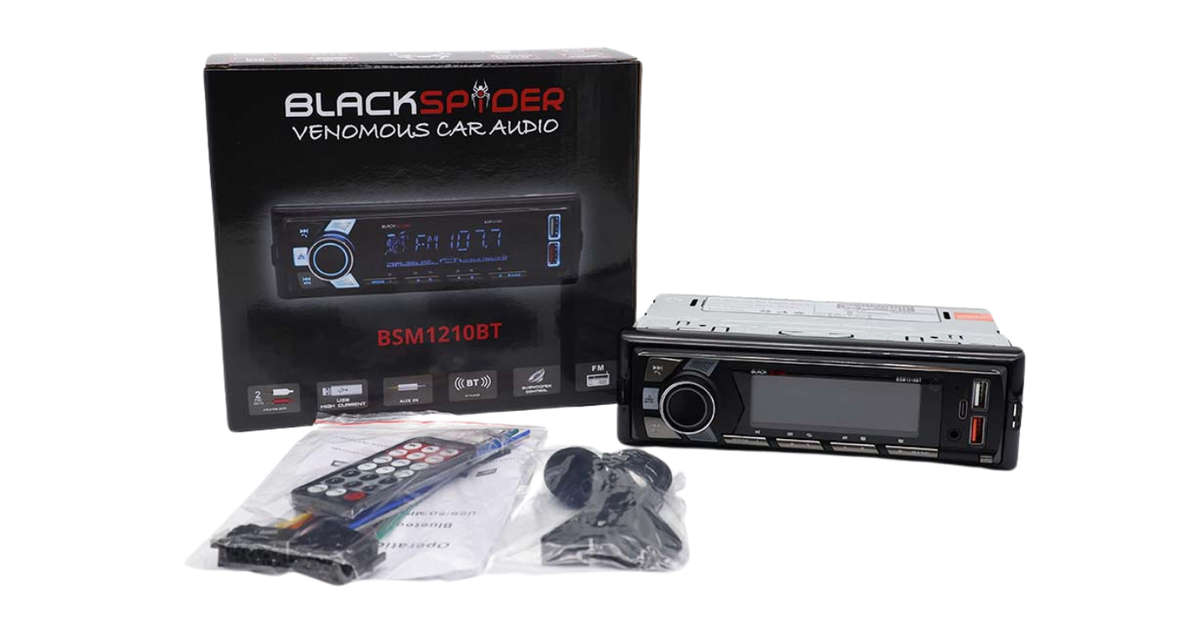 BlackSpider BSM1210BT 2USB Bluetooth AUX APP Control Detachable Face Radio
