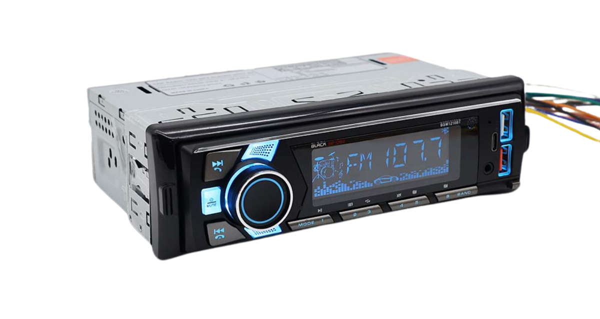 BlackSpider BSM1210BT 2USB Bluetooth AUX APP Control Detachable Face Radio
