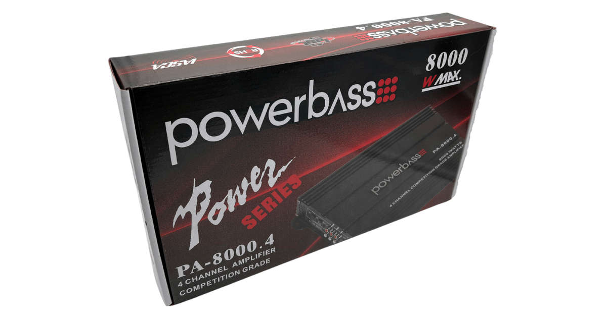 PowerBass PA8000.4 8000W 4 Channel Amplifier