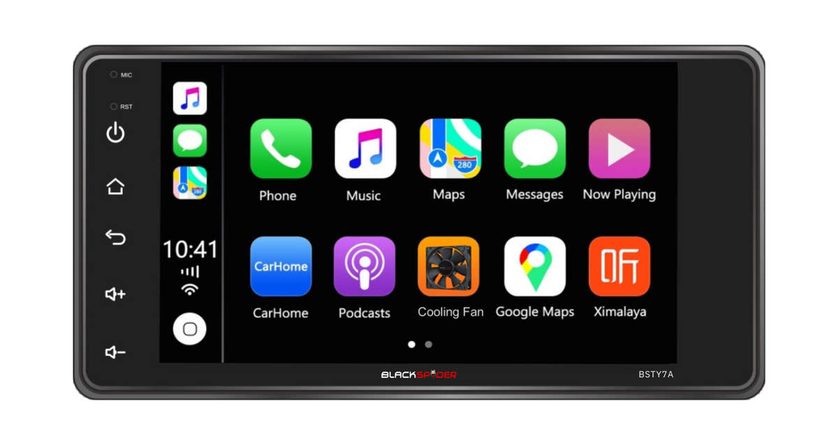 Blackspider BSTY7A Toyota 7` Apple CarPlay Android Auto Radio