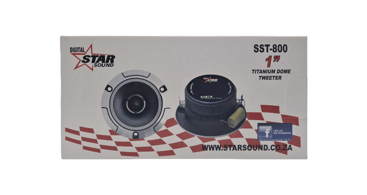 Starsound SST-800 1" Titanium Bullet Tweeter
