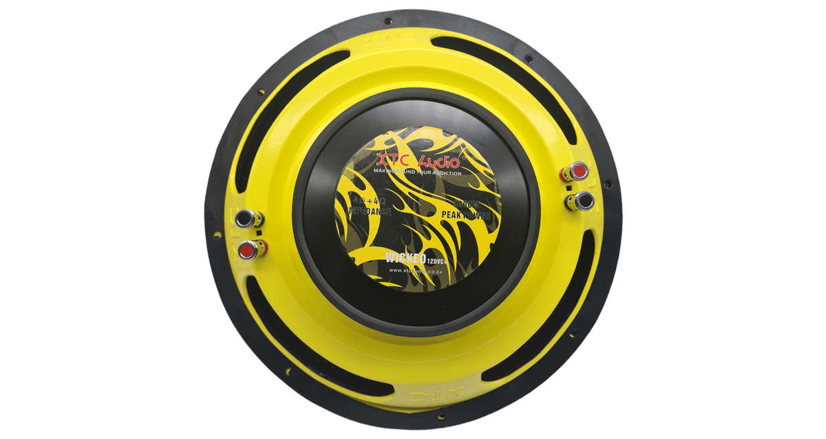 XTC Wicked12DVC4 12 3000W 4 Ohm Shallow Subwoofer