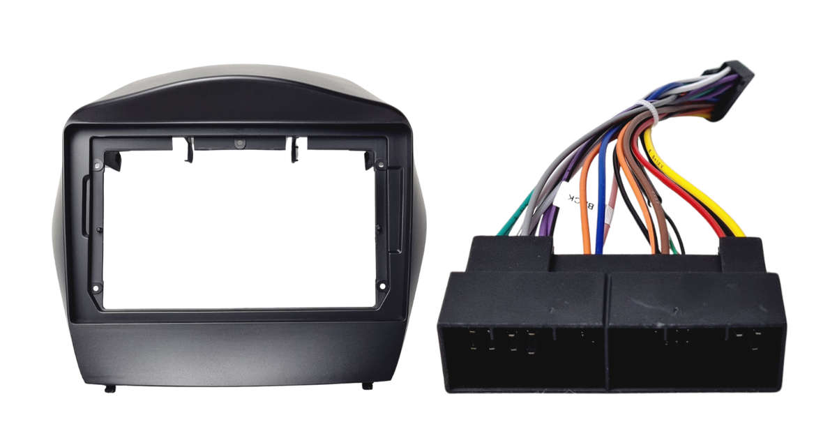 Blackspider 2010 Hyundai Tuscon ix35 9" Trimplate with SWC Canbus and Harness