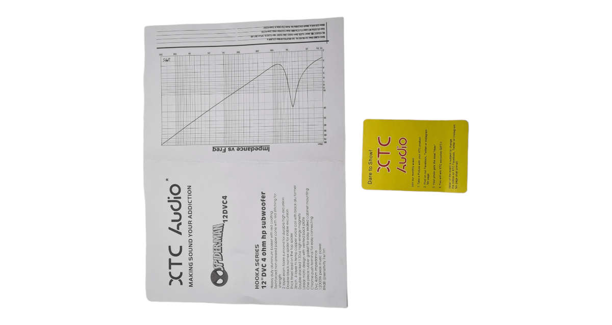 XTC Spiderman 12" 12000W DVC Subwoofer