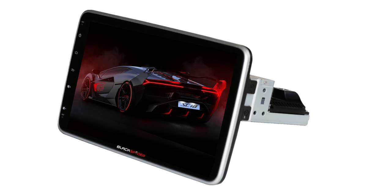 Blackspider Bsm102sd 10.1 Wireless Apple Carplay And Android Auto 1Din Rotate Radio