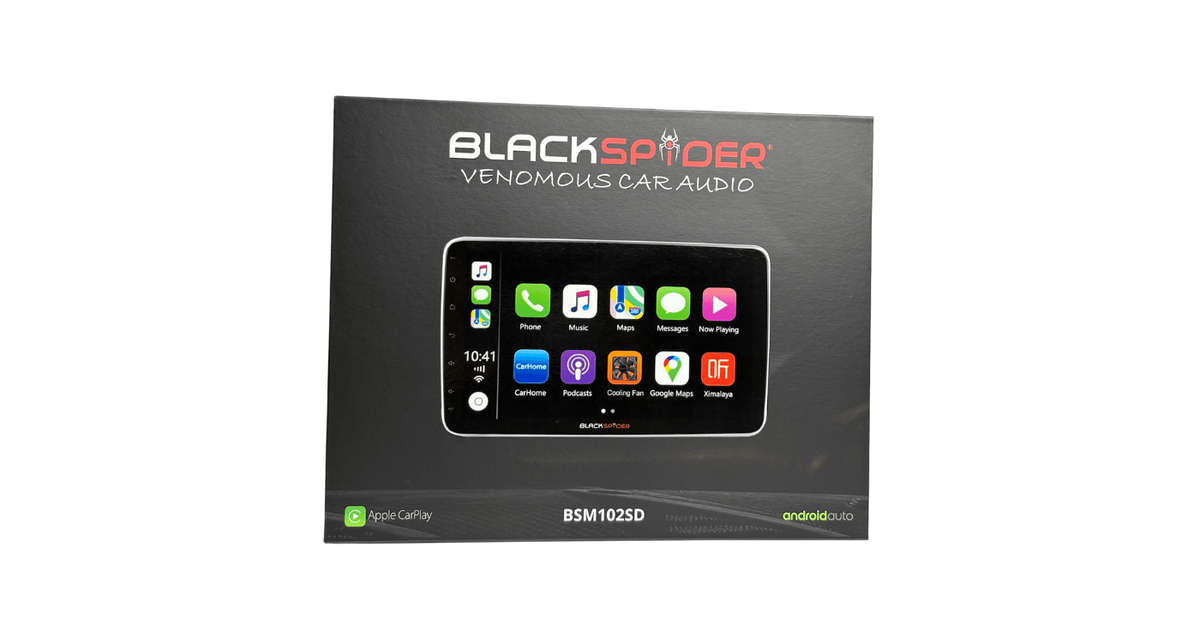 Blackspider Bsm102sd 10.1 Wireless Apple Carplay And Android Auto 1Din Rotate Radio