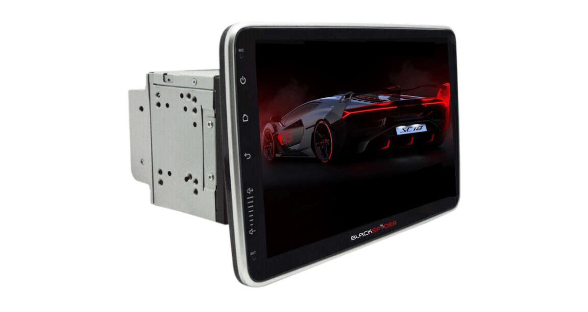 Blackspider Bsm102dd 10.1 Wireless Apple Carplay And Android Auto 2Din Rotate Radio