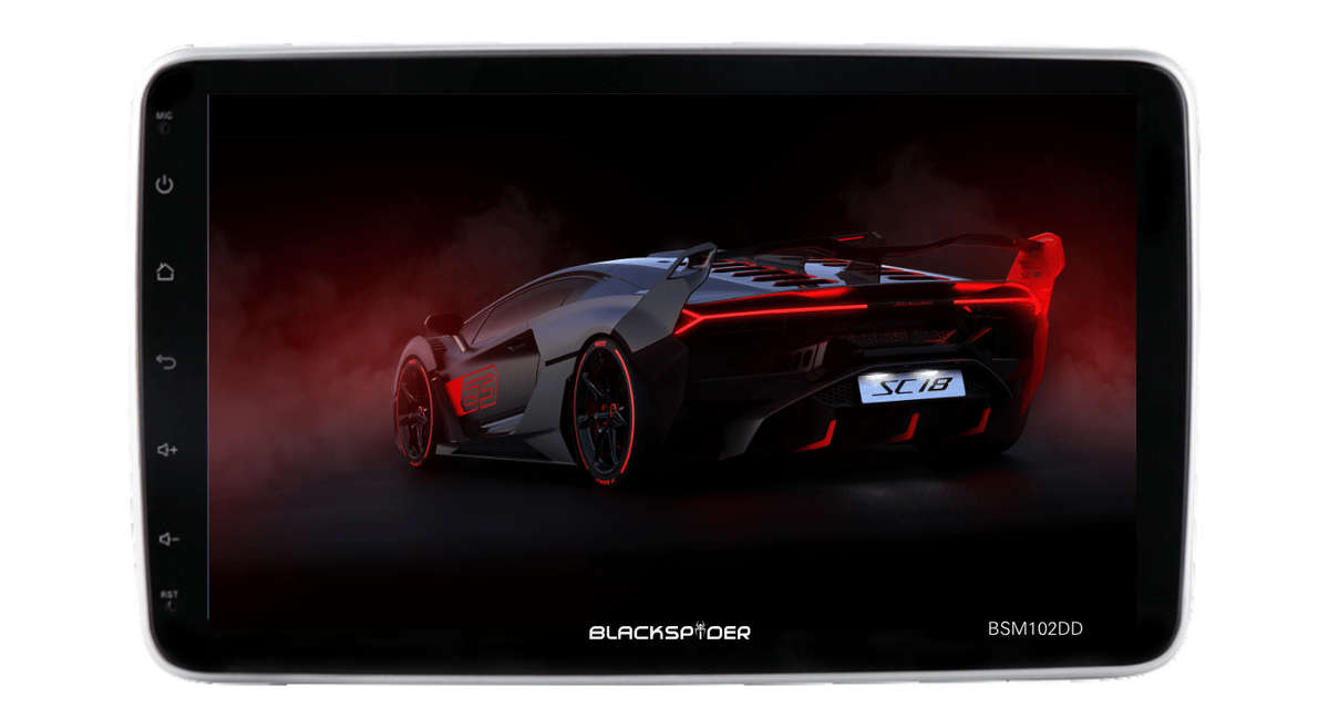 Blackspider Bsm102dd 10.1 Wireless Apple Carplay And Android Auto 2Din Rotate Radio