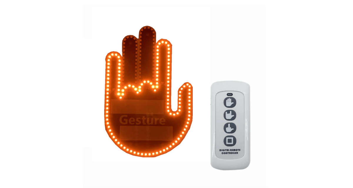 LED Hand Gesture Car Light with Remote Control