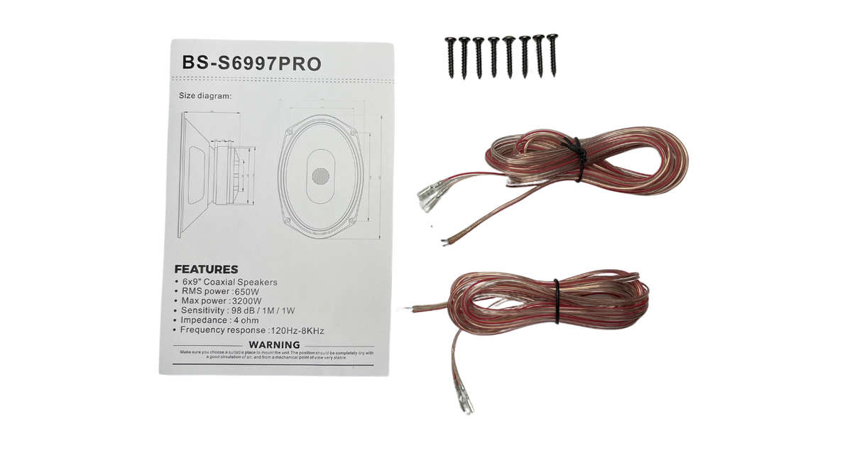 Blackspider BS-S6997PRO 6x9 3200W Pro Speaker