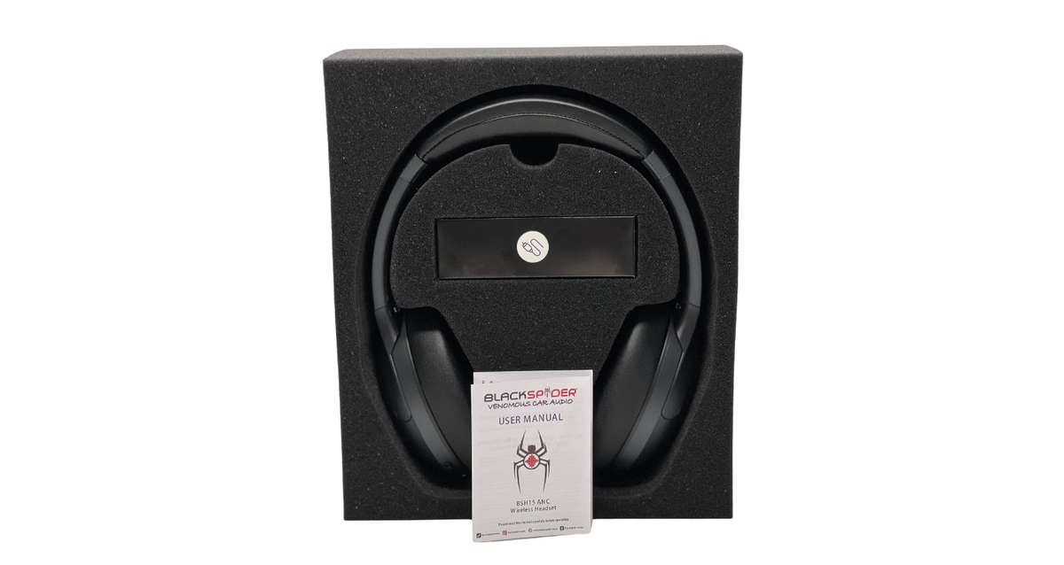 Blackspider BSH15 ANC Active Noise Cancelling Bluetooth Headphones