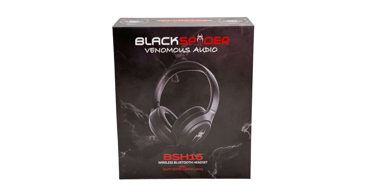 Blackspider BSH15 ANC Active Noise Cancelling Bluetooth Headphones