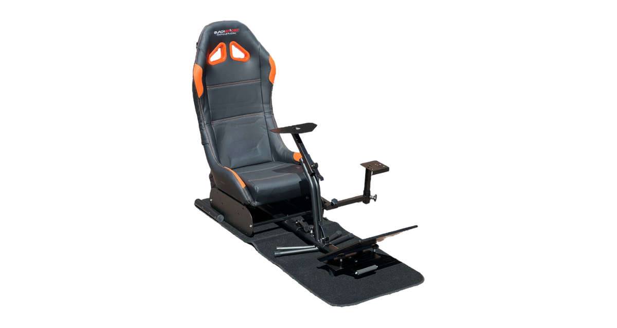 BlackSpider BSVR005 Racing Simulator Seat Black Orange