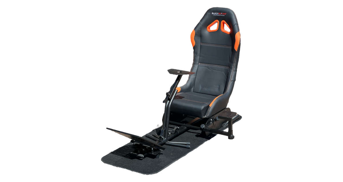 BlackSpider BSVR005 Racing Simulator Seat Black Orange