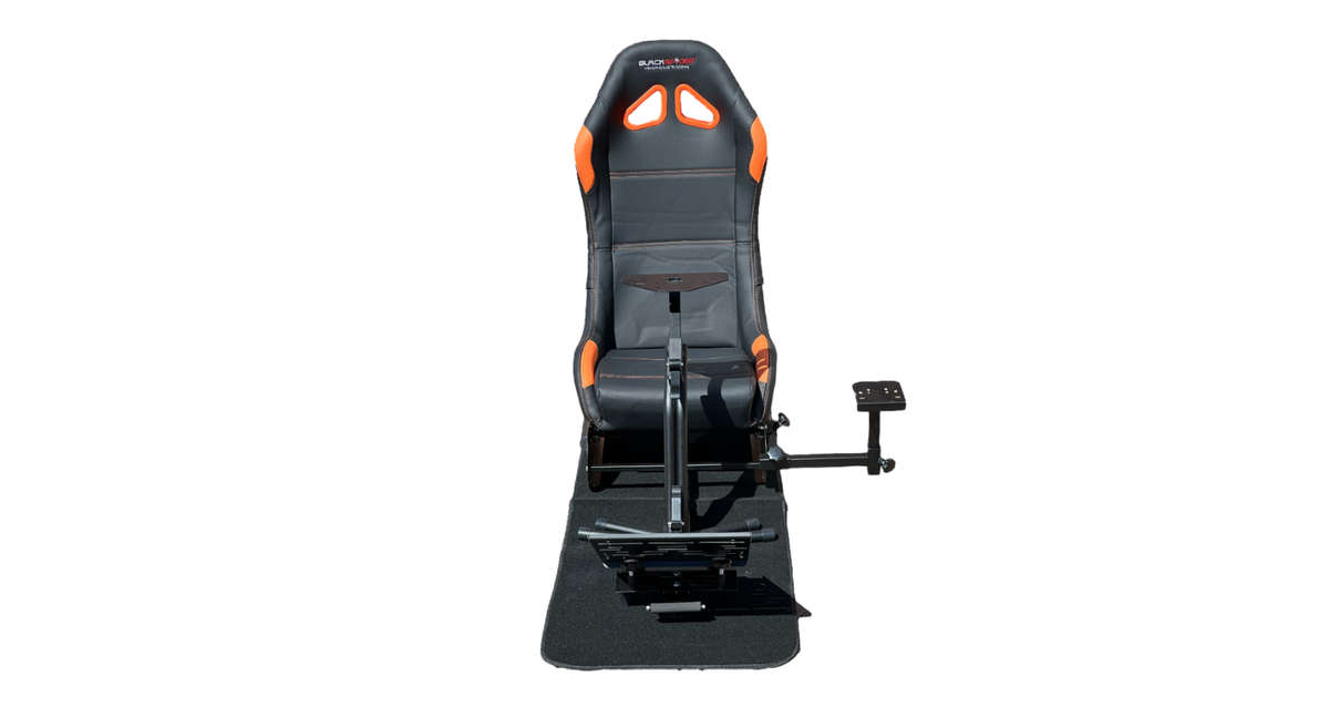 BlackSpider BSVR005 Racing Simulator Seat Black Orange