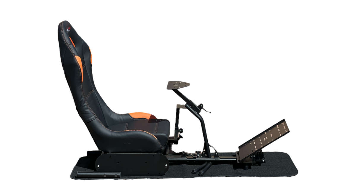 BlackSpider BSVR005 Racing Simulator Seat Black Orange